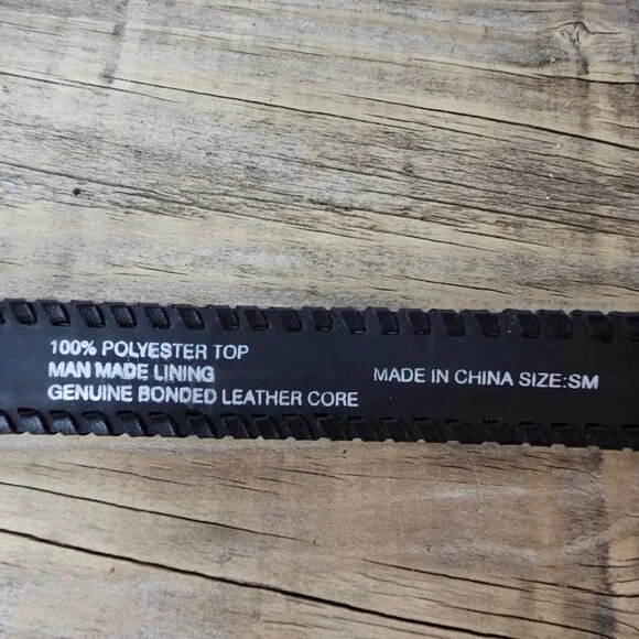 No Brand Leopard Print Silver Buckle Belt size small - Picture 7 of 7